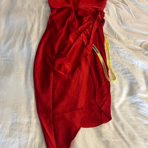 Juliet Satin Rhinestone Straps Corset Dress (Wine Red) sz 12 - Picture 4 of 5